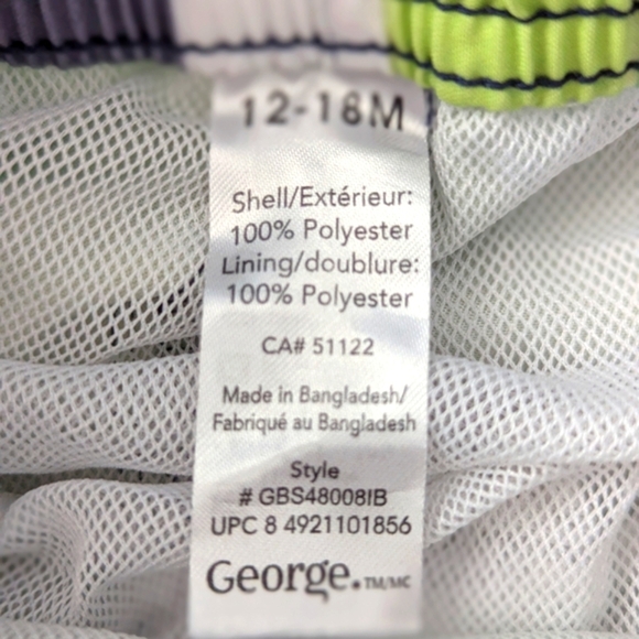 George Boys (Size 12-18 Months) Swimsuit /Bathing Suit / Swim Trunks - Picture 6 of 6